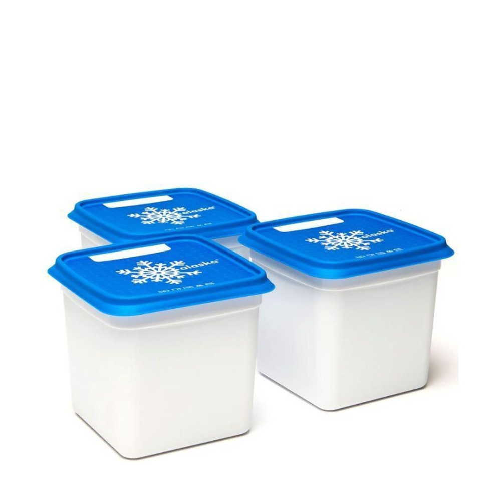 Alaska diepvriesdoos - 1,2 l - Set van 3