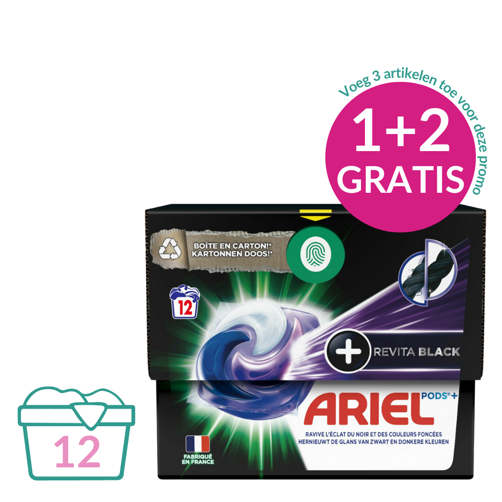 Ariel All in 1 Pods Revita Black - 12 pods