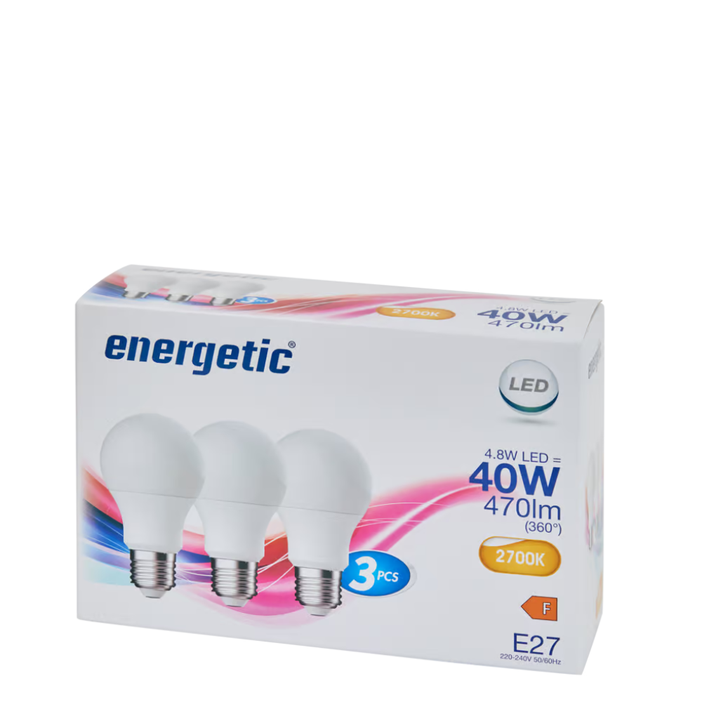 Energetic Led Bulb Lampen E27 - 3 stuks