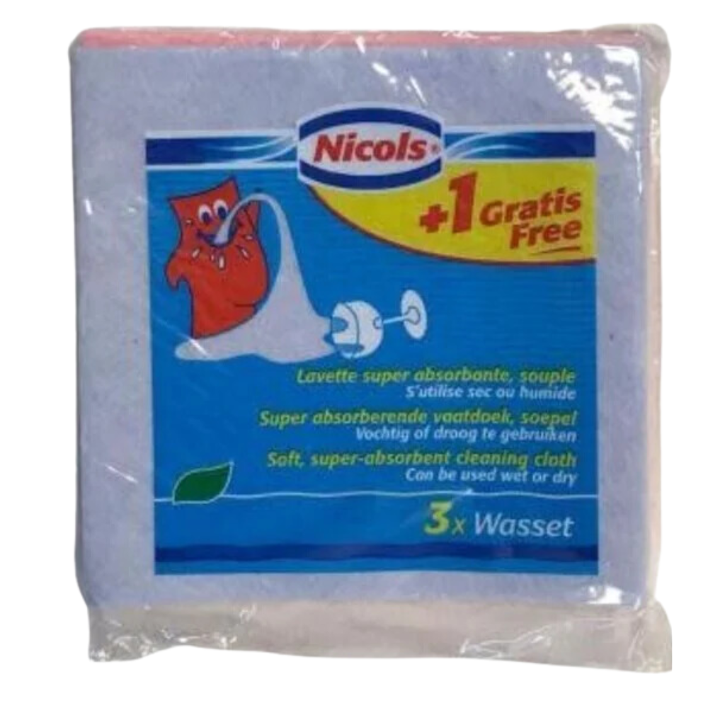Nicols Microvezel Vaatdoek Super Absorb - 3 + 1 Gratis