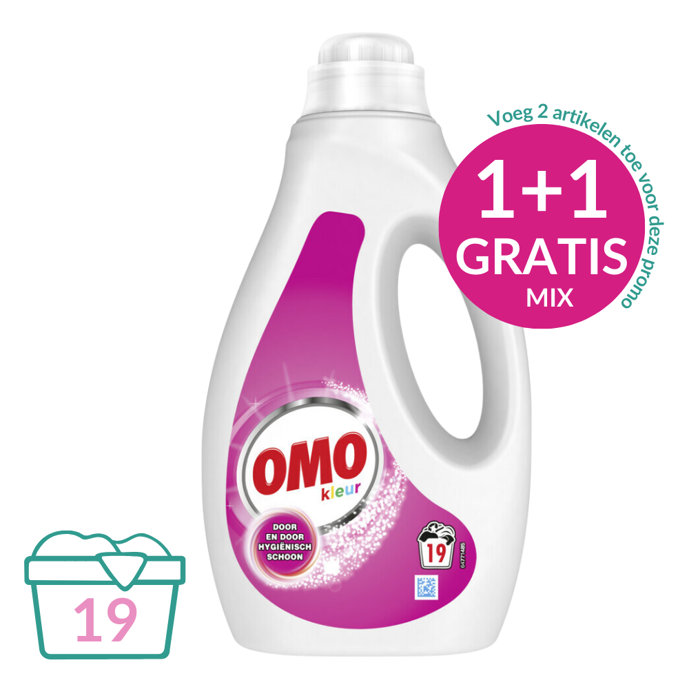Omo Vloeibaar Wasmiddel Color - 1 L (19 wasbeurten)