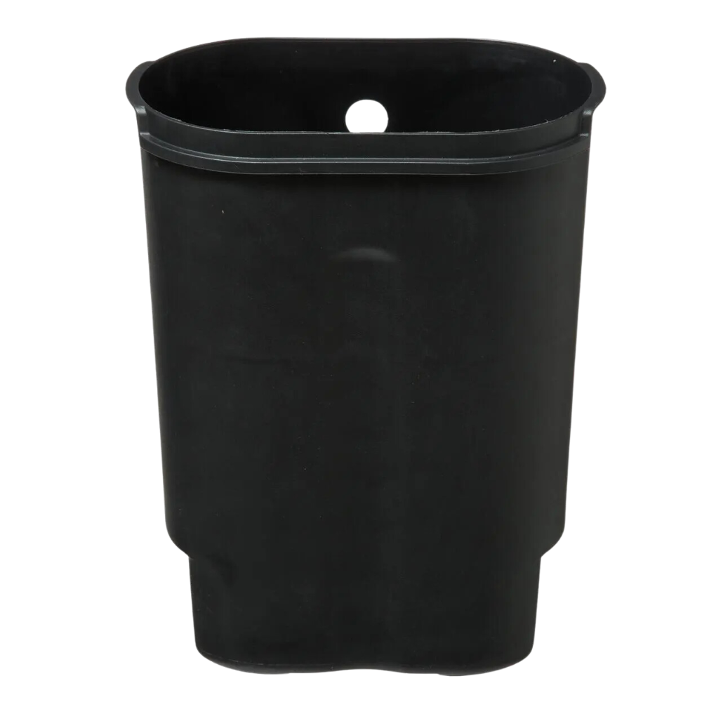 Vuilbak met Softclose Deksel Zwart - 6 L