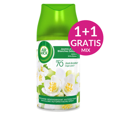 Air Wick Freshmatic Luchtverfrisser Navulling Jasmijn en Witte bloemen - 250 ml