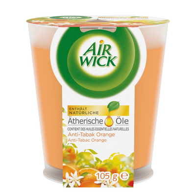 Air Wick Geurkaars in Glas Anti-Tabacco Orange