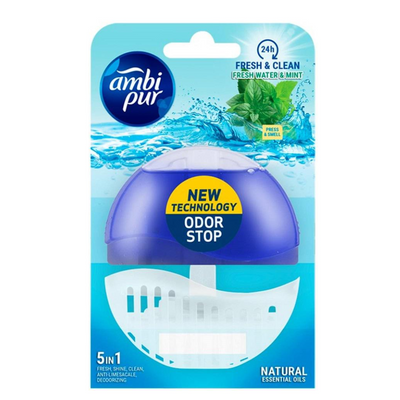 Ambi Pur Fresh Water & Mint Toiletblok 5in1 - 55 ml