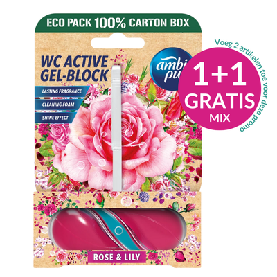 Ambi Pur Toiletblok Roos & Lelie - 45 g