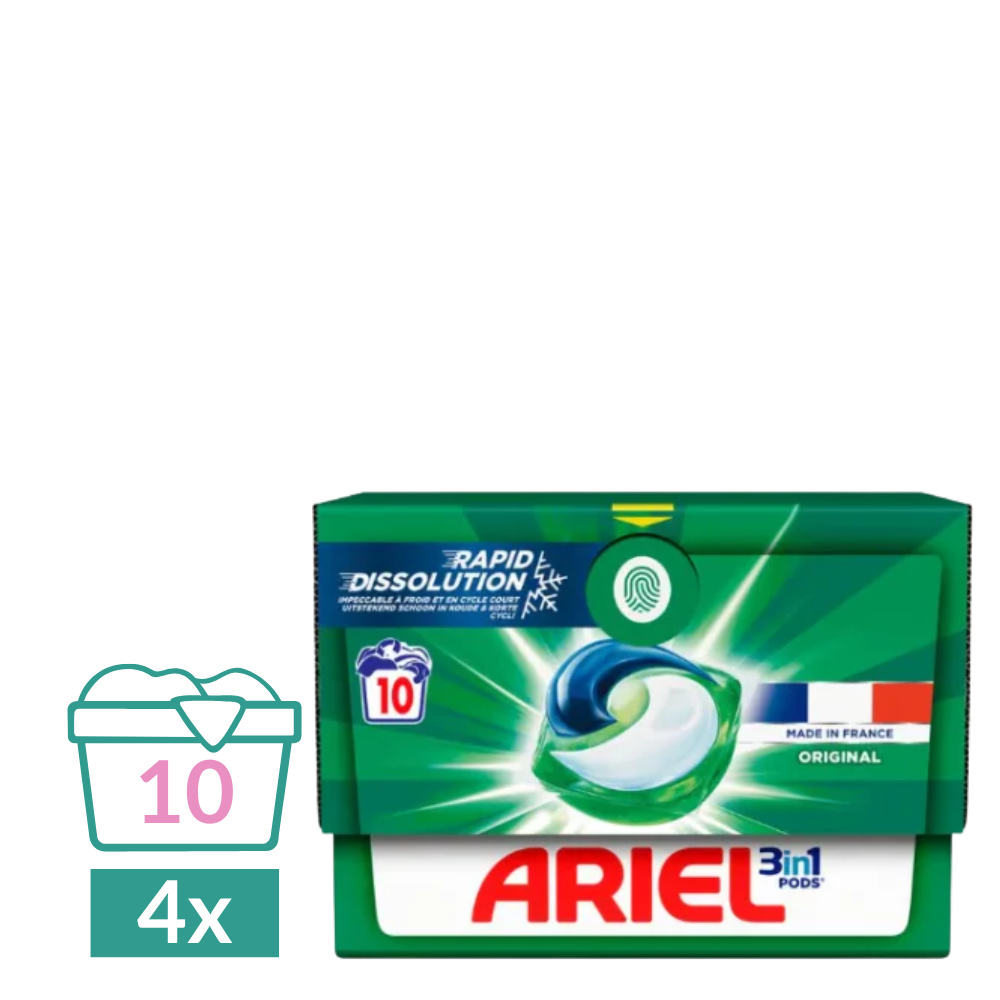 Ariel 3in1 Waspods Original - 4 x 10 pods