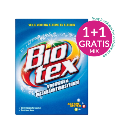 Biotex Voorwas & Waskrachtversterker Waspoeder -  2 kg (50 wasbeurten)