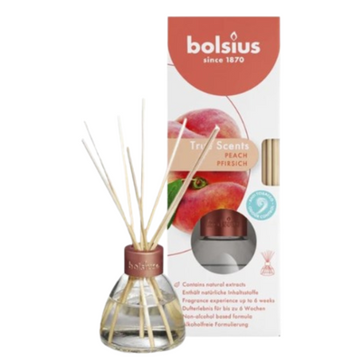 Bolsius Geurstokjes True Scents Perzik - 45 ml