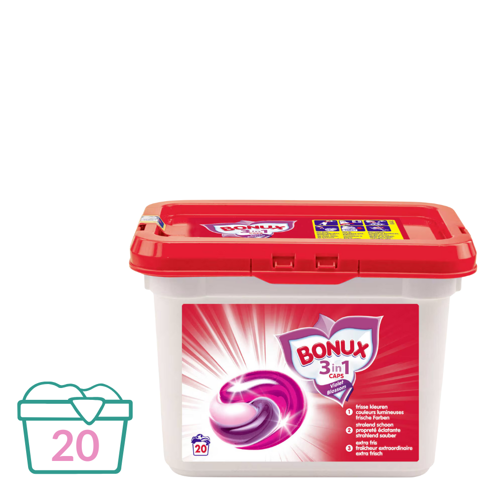 Bonux 3in1 Waspods Violet Blossom - 20 pods