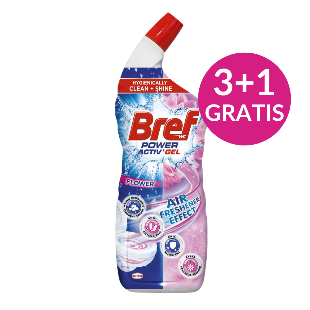 Bref WC Power Active Gel Toiletreiniger - Flower - 700 ml