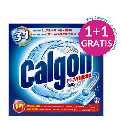 Calgon 2in1 Powerball Ontkalking tabletten - 17 tabs