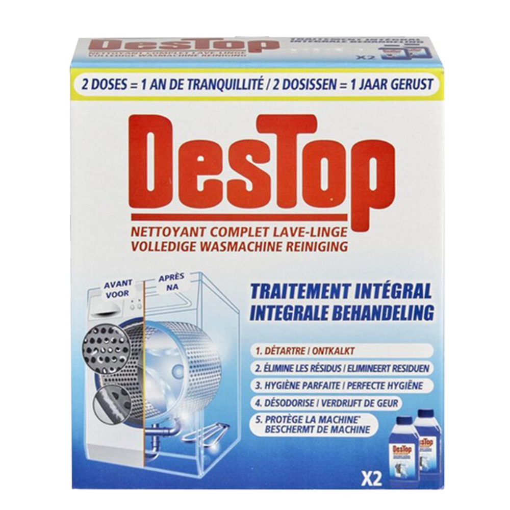 Destop Wasmachine Reiniger Integrale Behandeling - 2 x 250 ml