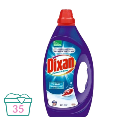 Dixan Vloeibaar Wasmiddel Perfect & Gliss - 1.75 L (35 wasbeurten)