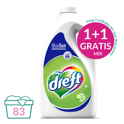Dreft Proffesional Vloeibaar Wasmidel Blue Sun - 3.735 L (83 wasbeurten)