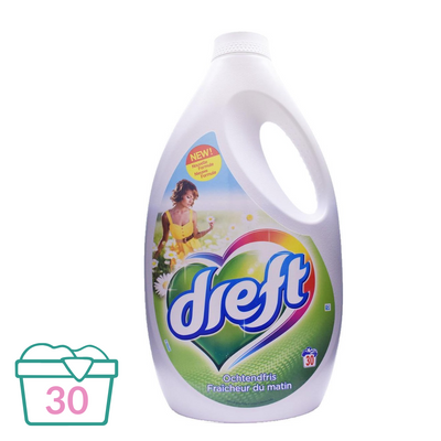 Dreft Vloeibaar Wasmiddel Ochtendfris - 1.95 L (30 wasbeurten)