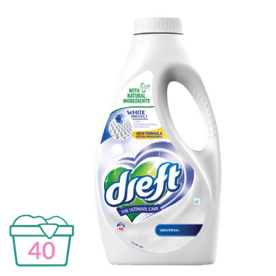 Dreft Vloeibaar Wasmiddel Ultimate Care Universal - 2.2 L (40 wasbeurten)