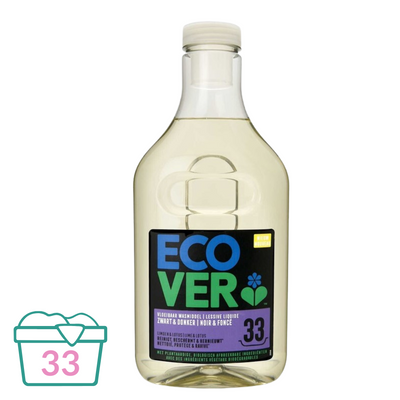 Ecover Vloeibaar Wasmiddel Zwart & Donker - Limoen & Lotus - 1.5 L (33 wasbeurten)