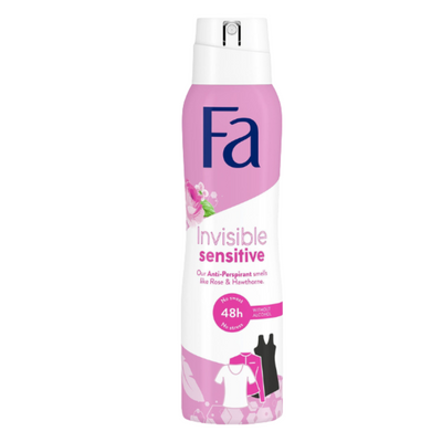 Fa Deo Spray Invisible Sensitive Rose & Hawthorn - 150 ml