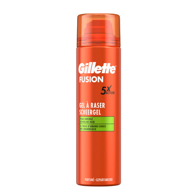 Gillette Scheergel Fusion 5X Action Sensitive - 200 ml