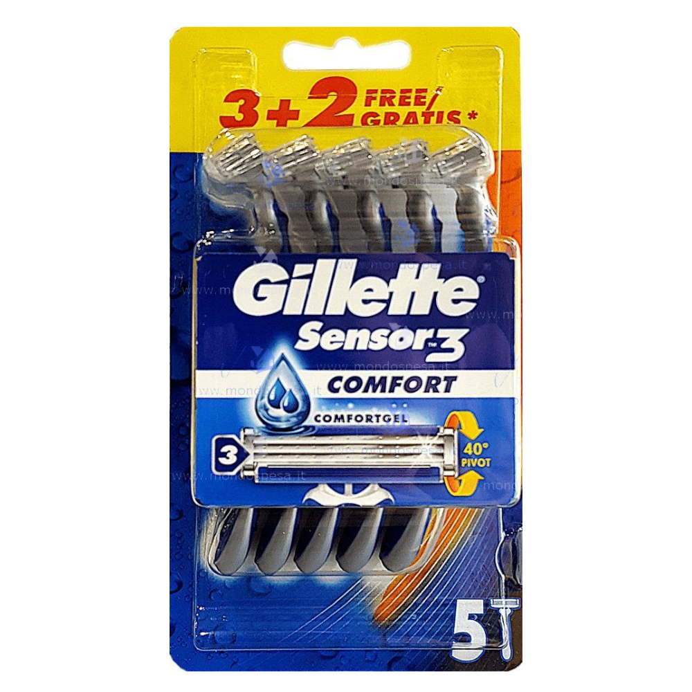 Gillette Sensor3 Scheermesjes Comfort - 5 stuks