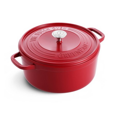 Greenpan Stoofpan Rood - 22 cm