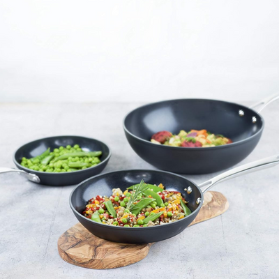 Healthy-Pan Braadpan Zwart - 24 cm