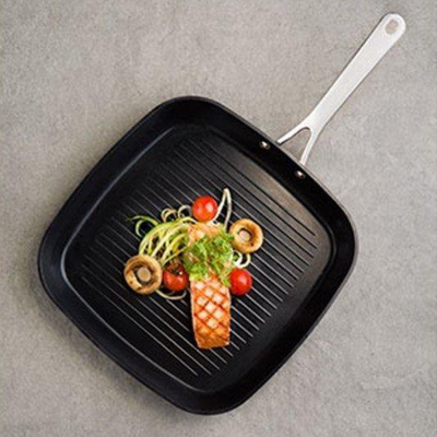 Healty-Pan Grillpan Zwart - 28 cm