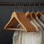 Houten kledinghanger - Met inkeping en broeklat - 8 stuks