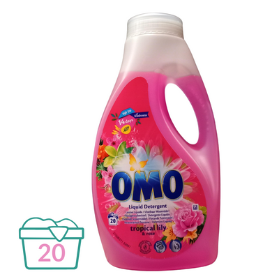 Omo Vloeibaar Wasmiddel Tropical - 1 L (20 wasbeurten)