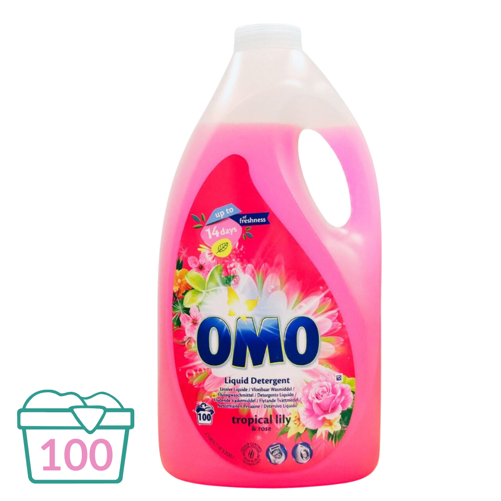 Omo Vloeibaar Wasmiddel Tropical - 5 L (100 wasbeurten)