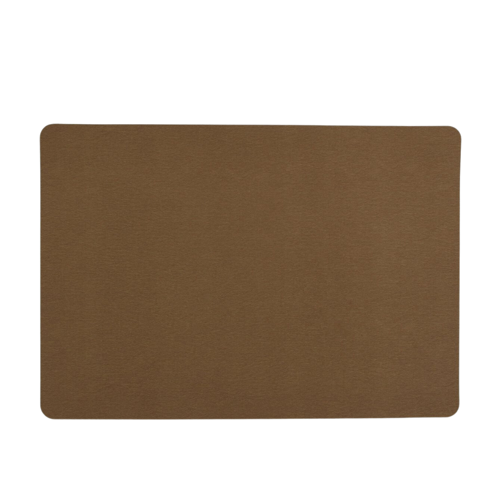 S&P Placemat Soft Lederlook Licht Bruin - 43 cm x 30 cm