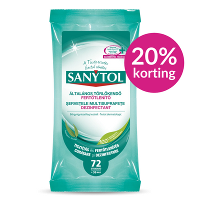 Sanytol Desinfect Doekjes - 72 stuks