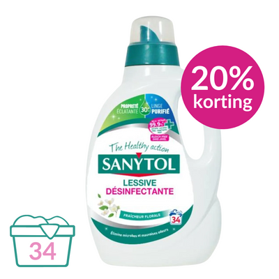 Sanytol Floral Hygiënisch Vloeibaar Wasmiddel - 1.7 l (34 wasbeurten)