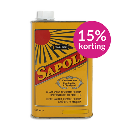 Sapoli Vloeibare Boenwas Natuur - 500 ml