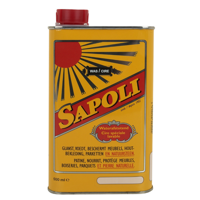 Sapoli Waterafstotende Was / boenwas - Wit - 500 ml