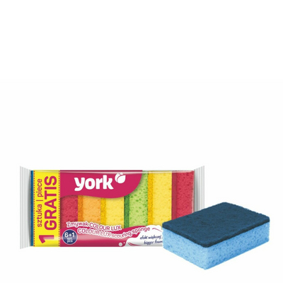 York Schuursponsjes - 6 stuks + 1 gratis